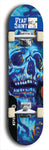 Skateboard deck: Limited edition, North American maple skateboard deck designed by underground artist BellyRash - available widths 7.5 to 8.5 inches in both mellow concave and steep concave shapes. Artwork: DEAD SAINT logo brand popsicle-shaped deck 