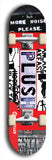 Skateboard deck: Limited edition, North American maple skateboard deck designed by underground artist BellyRash - available widths 7.5 to 8.5 inches in both mellow concave and steep concave shapes. Artwork: PLUSH logo brand popsicle-shaped deck