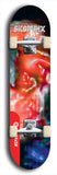 Skateboard deck: Limited edition, North American maple skateboard deck designed by underground artist BellyRash - available widths 7.5 to 8.5 inches in both mellow concave and steep concave shapes. Artwork: SK8PUNX logo brand popsicle-shaped deck