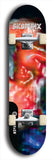 Skateboard deck: Limited edition, North American maple skateboard deck designed by underground artist BellyRash - available widths 7.5 to 8.5 inches in both mellow concave and steep concave shapes. Artwork: SK8PUNX logo brand popsicle-shaped deck