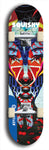 Skateboard deck: Limited edition, North American maple skateboard deck designed by underground artist BellyRash - available widths 7.5 to 8.5 inches in both mellow concave and steep concave shapes. Artwork: SQUISHY logo brand popsicle-shaped deck