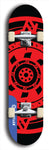 Skateboard deck: Limited edition, North American maple skateboard deck designed by underground artist BellyRash - available widths 7.5 to 8.5 inches in both mellow concave and steep concave shapes. Artwork: DHARMAMECHANIC logo brand popsicle-shaped deck 