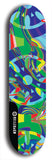 Skateboard deck: Limited edition, North American maple skateboard deck designed by underground artist BellyRash - available widths 7.5 to 8.5 inches in both mellow concave and steep concave shapes. Artwork: DHARMAMECHANIC logo brand popsicle-shaped deck 