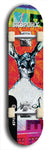 Skateboard deck: Limited edition, North American maple skateboard deck designed by underground artist BellyRash - available widths 7.5 to 8.5 inches in both mellow concave and steep concave shapes. Artwork: SK8PUNX logo brand popsicle-shaped deck