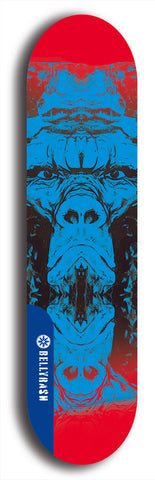 Skateboard deck: Limited edition, North American maple skateboard deck designed by underground artist BellyRash - available widths 7.5 to 8.5 inches in both mellow concave and steep concave shapes. Artwork: SK8PUNX logo brand popsicle-shaped deck