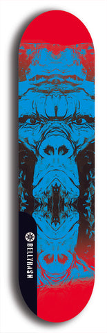 Skateboard deck: Limited edition, North American maple skateboard deck designed by underground artist BellyRash - available widths 7.5 to 8.5 inches in both mellow concave and steep concave shapes. Artwork: SK8PUNX logo brand popsicle-shaped deck