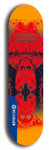 Skateboard deck: Limited edition, North American maple skateboard deck designed by underground artist BellyRash - available widths 7.5 to 8.5 inches in both mellow concave and steep concave shapes. Artwork: SK8PUNX logo brand popsicle-shaped deck