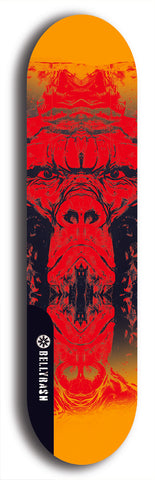 Skateboard deck: Limited edition, North American maple skateboard deck designed by underground artist BellyRash - available widths 7.5 to 8.5 inches in both mellow concave and steep concave shapes. Artwork: SK8PUNX logo brand popsicle-shaped deck