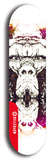 Skateboard deck: Limited edition, North American maple skateboard deck designed by underground artist BellyRash - available widths 7.5 to 8.5 inches in both mellow concave and steep concave shapes. Artwork: SK8PUNX logo brand popsicle-shaped deck