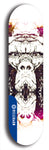 Skateboard deck: Limited edition, North American maple skateboard deck designed by underground artist BellyRash - available widths 7.5 to 8.5 inches in both mellow concave and steep concave shapes. Artwork: SK8PUNX logo brand popsicle-shaped deck