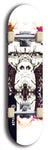 Skateboard deck: Limited edition, North American maple skateboard deck designed by underground artist BellyRash - available widths 7.5 to 8.5 inches in both mellow concave and steep concave shapes. Artwork: SK8PUNX logo brand popsicle-shaped deck