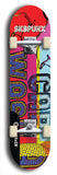 Skateboard deck: Limited edition, North American maple skateboard deck designed by underground artist BellyRash - available widths 7.5 to 8.5 inches in both mellow concave and steep concave shapes. Artwork: SK8PUNX logo brand popsicle-shaped deck