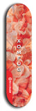 Skateboard deck: Limited edition, North American maple skateboard deck designed by underground artist BellyRash - available widths 7.5 to 8.5 inches in both mellow concave and steep concave shapes. Artwork: XOMFUG logo brand popsicle-shaped deck