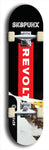 Skateboard deck: Limited edition, North American maple skateboard deck designed by underground artist BellyRash - available widths 7.5 to 8.5 inches in both mellow concave and steep concave shapes. Artwork: SK8PUNX logo brand popsicle-shaped deck