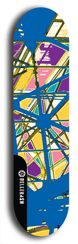 Skateboard deck: Limited edition, North American maple skateboard deck designed by underground artist BellyRash - available widths 7.5 to 8.5 inches in both mellow concave and steep concave shapes. Artwork: TYPE 1 logo brand popsicle-shaped deck