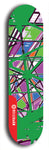 Skateboard deck: Limited edition, North American maple skateboard deck designed by underground artist BellyRash - available widths 7.5 to 8.5 inches in both mellow concave and steep concave shapes. Artwork: TYPE 1 logo brand popsicle-shaped deck