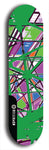 Skateboard deck: Limited edition, North American maple skateboard deck designed by underground artist BellyRash - available widths 7.5 to 8.5 inches in both mellow concave and steep concave shapes. Artwork: TYPE 1 logo brand popsicle-shaped deck