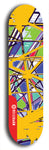 Skateboard deck: Limited edition, North American maple skateboard deck designed by underground artist BellyRash - available widths 7.5 to 8.5 inches in both mellow concave and steep concave shapes. Artwork: TYPE 1 logo brand popsicle-shaped deck