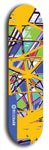 Skateboard deck: Limited edition, North American maple skateboard deck designed by underground artist BellyRash - available widths 7.5 to 8.5 inches in both mellow concave and steep concave shapes. Artwork: TYPE 1 logo brand popsicle-shaped deck