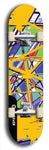 Skateboard deck: Limited edition, North American maple skateboard deck designed by underground artist BellyRash - available widths 7.5 to 8.5 inches in both mellow concave and steep concave shapes. Artwork: TYPE 1 logo brand popsicle-shaped deck