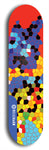 Skateboard deck: Limited edition, North American maple skateboard deck designed by underground artist BellyRash - available widths 7.5 to 8.5 inches in both mellow concave and steep concave shapes. Artwork: TYPE 1 logo brand popsicle-shaped deck