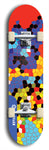 Skateboard deck: Limited edition, North American maple skateboard deck designed by underground artist BellyRash - available widths 7.5 to 8.5 inches in both mellow concave and steep concave shapes. Artwork: TYPE 1 logo brand popsicle-shaped deck