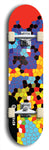 Skateboard deck: Limited edition, North American maple skateboard deck designed by underground artist BellyRash - available widths 7.5 to 8.5 inches in both mellow concave and steep concave shapes. Artwork: TYPE 1 logo brand popsicle-shaped deck