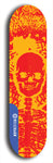 Skateboard deck: Limited edition, North American maple skateboard deck designed by underground artist BellyRash - available widths 7.5 to 8.5 inches in both mellow concave and steep concave shapes. Artwork: SK8PUNX logo brand popsicle-shaped deck