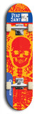 Skateboard deck: Limited edition, North American maple skateboard deck designed by underground artist BellyRash - available widths 7.5 to 8.5 inches in both mellow concave and steep concave shapes. Artwork: DEAD SAINT logo brand popsicle-shaped deck 