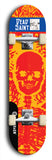 Skateboard deck: Limited edition, North American maple skateboard deck designed by underground artist BellyRash - available widths 7.5 to 8.5 inches in both mellow concave and steep concave shapes. Artwork: DEAD SAINT logo brand popsicle-shaped deck 