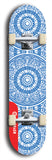 Skateboard deck: Limited edition, North American maple skateboard deck designed by underground artist BellyRash - available widths 7.5 to 8.5 inches in both mellow concave and steep concave shapes. Artwork: DHARMAMECHANIC logo brand popsicle-shaped deck 
