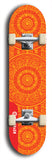 Skateboard deck: Limited edition, North American maple skateboard deck designed by underground artist BellyRash - available widths 7.5 to 8.5 inches in both mellow concave and steep concave shapes. Artwork: DHARMAMECHANIC logo brand popsicle-shaped deck 