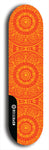 Skateboard deck: Limited edition, North American maple skateboard deck designed by underground artist BellyRash - available widths 7.5 to 8.5 inches in both mellow concave and steep concave shapes. Artwork: DHARMAMECHANIC logo brand popsicle-shaped deck 