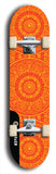 Skateboard deck: Limited edition, North American maple skateboard deck designed by underground artist BellyRash - available widths 7.5 to 8.5 inches in both mellow concave and steep concave shapes. Artwork: DHARMAMECHANIC logo brand popsicle-shaped deck 