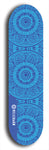 Skateboard deck: Limited edition, North American maple skateboard deck designed by underground artist BellyRash - available widths 7.5 to 8.5 inches in both mellow concave and steep concave shapes. Artwork: DHARMAMECHANIC logo brand popsicle-shaped deck 