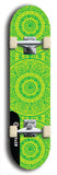 Skateboard deck: Limited edition, North American maple skateboard deck designed by underground artist BellyRash - available widths 7.5 to 8.5 inches in both mellow concave and steep concave shapes. Artwork: DHARMAMECHANIC logo brand popsicle-shaped deck 