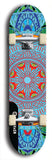 Skateboard deck: Limited edition, North American maple skateboard deck designed by underground artist BellyRash - available widths 7.5 to 8.5 inches in both mellow concave and steep concave shapes. Artwork: DHARMAMECHANIC logo brand popsicle-shaped deck 