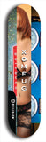 Skateboard deck: Limited edition, North American maple skateboard deck designed by underground artist BellyRash - available widths 7.5 to 8.5 inches in both mellow concave and steep concave shapes. Artwork: XOMFUG logo brand popsicle-shaped deck