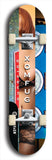 Skateboard deck: Limited edition, North American maple skateboard deck designed by underground artist BellyRash - available widths 7.5 to 8.5 inches in both mellow concave and steep concave shapes. Artwork: XOMFUG logo brand popsicle-shaped deck