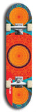 Skateboard deck: Limited edition, North American maple skateboard deck designed by underground artist BellyRash - available widths 7.5 to 8.5 inches in both mellow concave and steep concave shapes. Artwork: DHARMAMECHANIC logo brand popsicle-shaped deck 