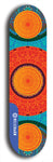 Skateboard deck: Limited edition, North American maple skateboard deck designed by underground artist BellyRash - available widths 7.5 to 8.5 inches in both mellow concave and steep concave shapes. Artwork: DHARMAMECHANIC logo brand popsicle-shaped deck 