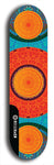 Skateboard deck: Limited edition, North American maple skateboard deck designed by underground artist BellyRash - available widths 7.5 to 8.5 inches in both mellow concave and steep concave shapes. Artwork: DHARMAMECHANIC logo brand popsicle-shaped deck 