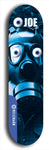 Skateboard deck: Limited edition, North American maple skateboard deck designed by underground artist BellyRash - available widths 7.5 to 8.5 inches in both mellow concave and steep concave shapes. Artwork: EYEBALL JOE logo brand popsicle-shaped deck 