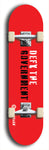 Skateboard deck: Limited edition, North American maple skateboard deck designed by underground artist BellyRash - available widths 7.5 to 8.5 inches in both mellow concave and steep concave shapes. Artwork: DEFYANT GIANT logo brand popsicle-shaped deck