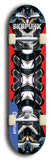 Skateboard deck: Limited edition, North American maple skateboard deck designed by underground artist BellyRash - available widths 7.5 to 8.5 inches in both mellow concave and steep concave shapes. Artwork: XOMFUG logo brand popsicle-shaped deck