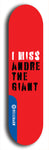 Skateboard deck: Limited edition, North American maple skateboard deck designed by underground artist BellyRash - available widths 7.5 to 8.5 inches in both mellow concave and steep concave shapes. Artwork: DEFYANT GIANT logo brand popsicle-shaped deck