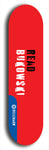 Skateboard deck: Limited edition, North American maple skateboard deck designed by underground artist BellyRash - available widths 7.5 to 8.5 inches in both mellow concave and steep concave shapes. Artwork: DEFYANT GIANT logo brand popsicle-shaped deck