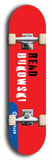 Skateboard deck: Limited edition, North American maple skateboard deck designed by underground artist BellyRash - available widths 7.5 to 8.5 inches in both mellow concave and steep concave shapes. Artwork: DEFYANT GIANT logo brand popsicle-shaped deck