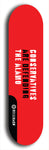 Skateboard deck: Limited edition, North American maple skateboard deck designed by underground artist BellyRash - available widths 7.5 to 8.5 inches in both mellow concave and steep concave shapes. Artwork: DEFYANT GIANT logo brand popsicle-shaped deck