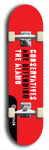 Skateboard deck: Limited edition, North American maple skateboard deck designed by underground artist BellyRash - available widths 7.5 to 8.5 inches in both mellow concave and steep concave shapes. Artwork: DEFYANT GIANT logo brand popsicle-shaped deck